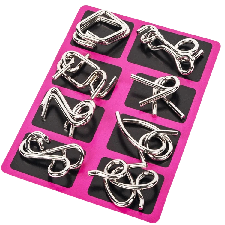 All4U Metal Wire Montessori Brain Teaser Puzzles