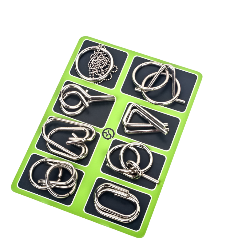 All4U Metal Wire Montessori Brain Teaser Puzzles