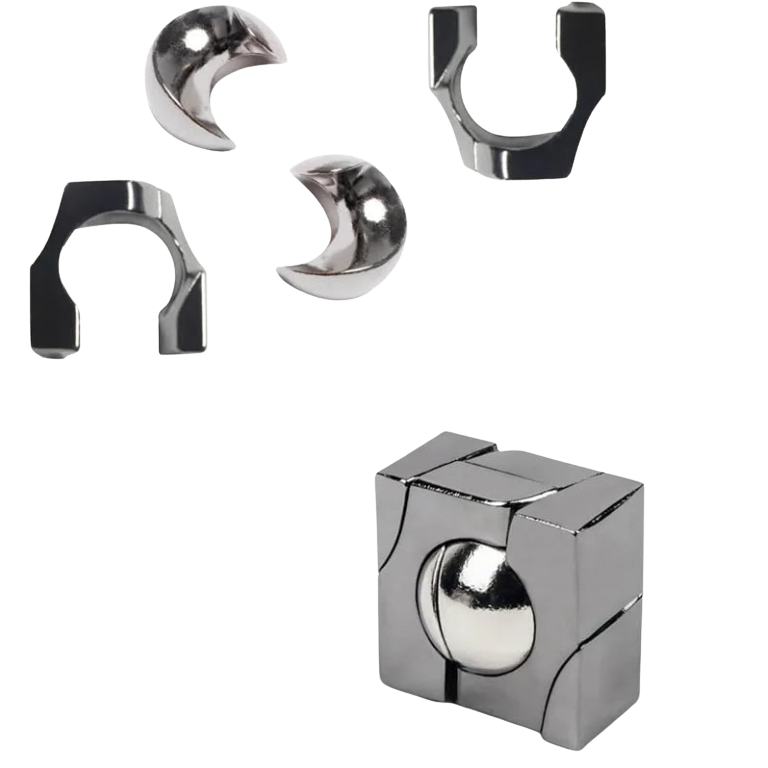 All4U 3 Pcs Metal Puzzles Set