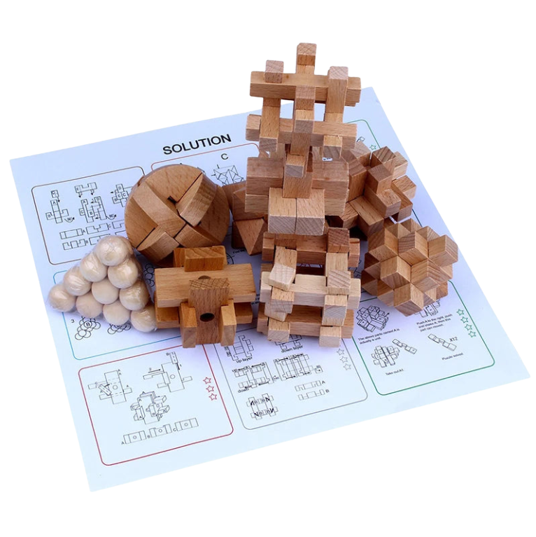 Luban Lock Puzzle Set