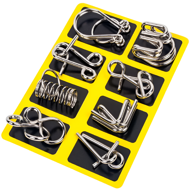 All4U Metal Wire Montessori Brain Teaser Puzzles